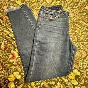 Just Black Frayed Hem Jeans